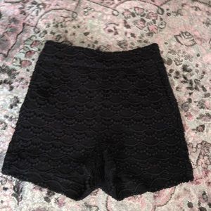 Express Lace High Waist Shorts